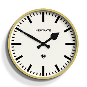 Newgate Railway Clock Yellow