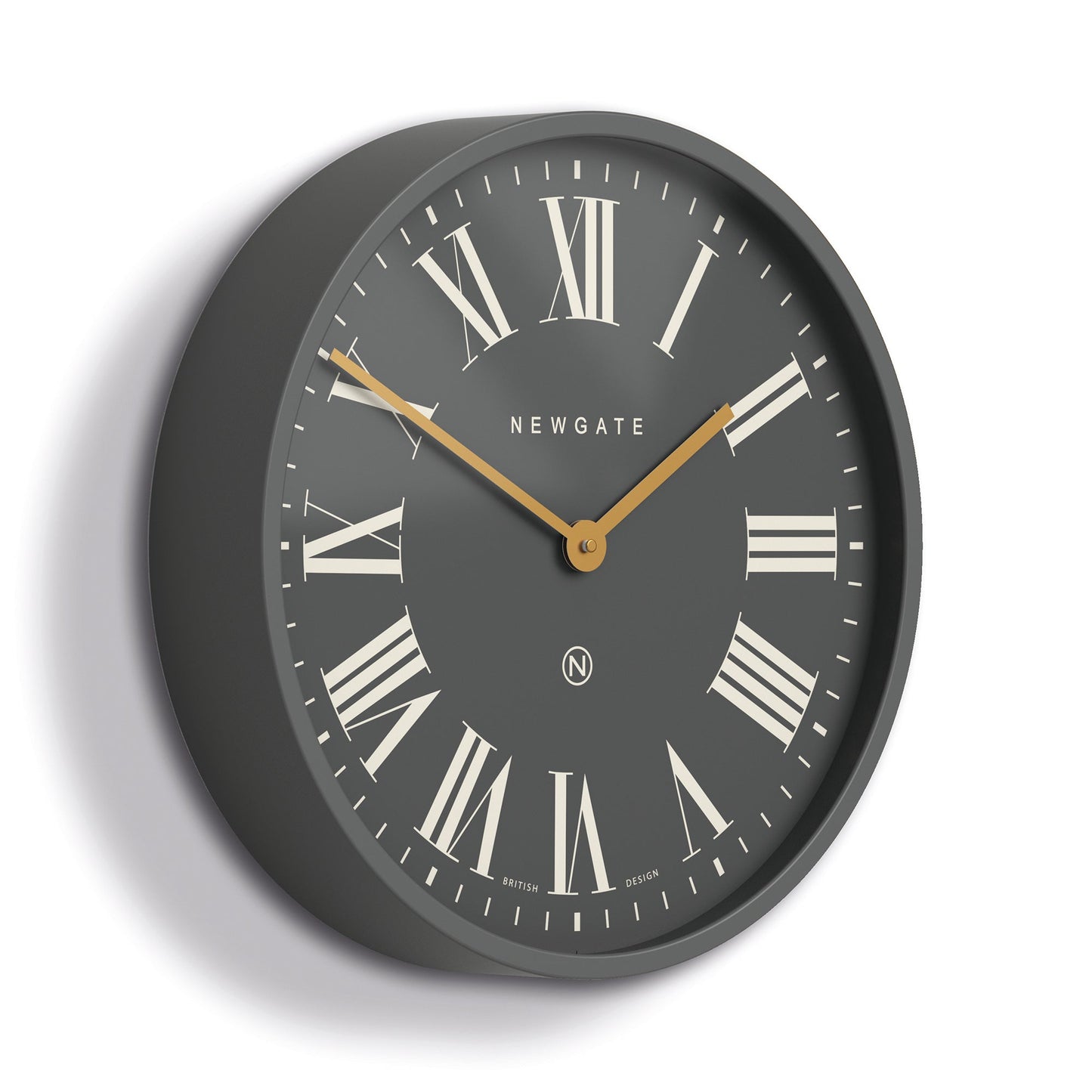 Newgate Mr Butler Wall Clock Moonstone Grey Reverse Dial