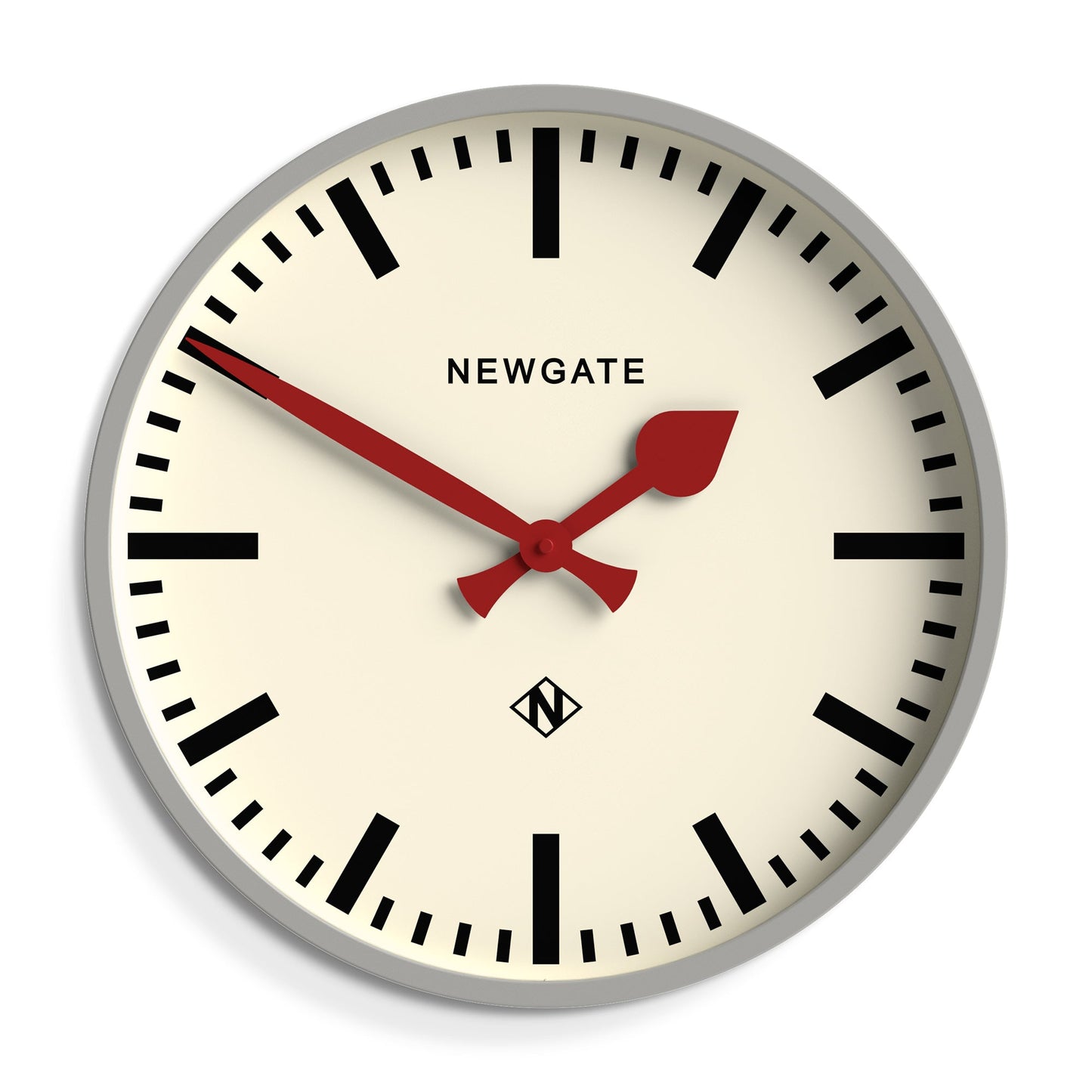 Newgate Universal Wall Clock Railway Dial Grey