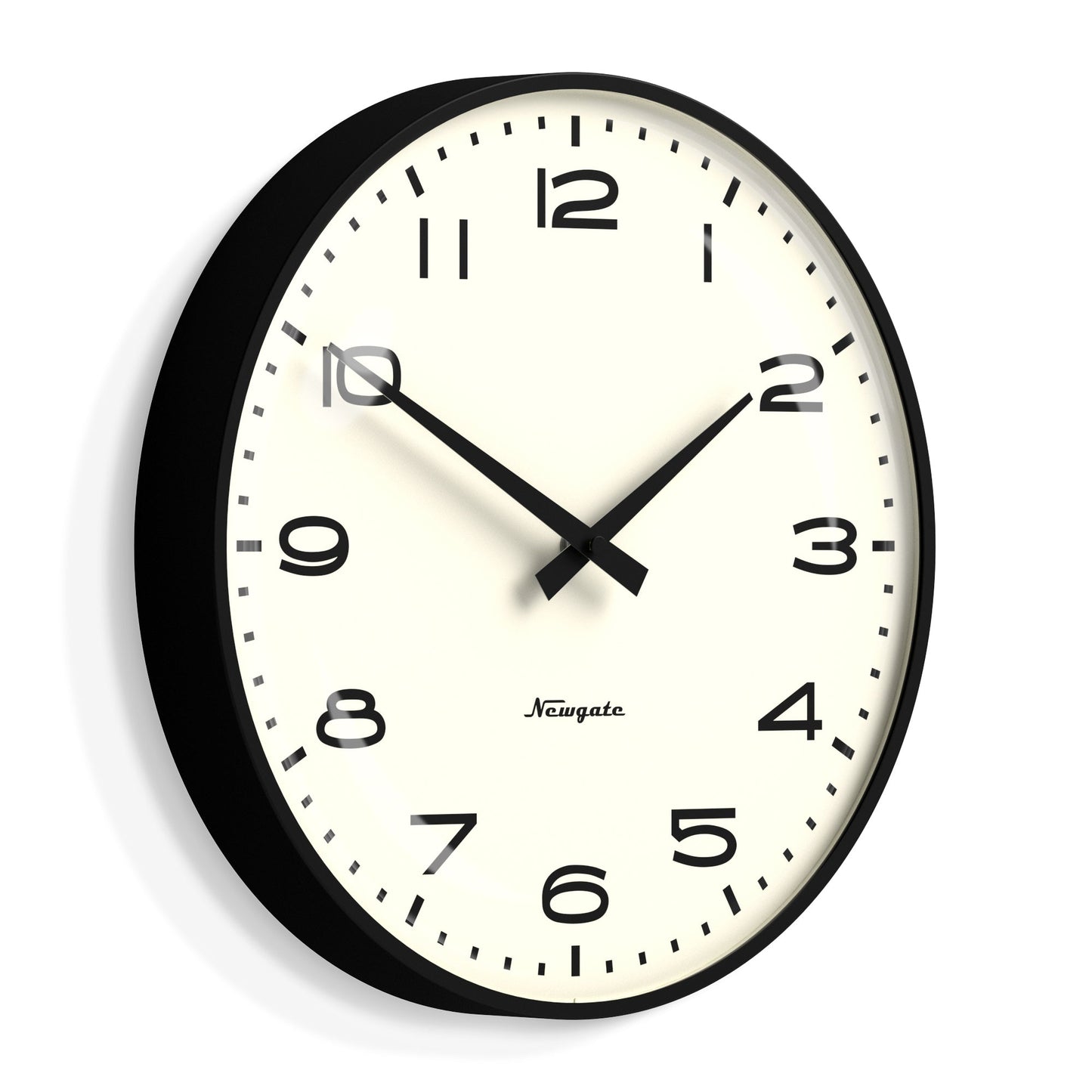 Newgate Radio City Wall Clock - Matte Black