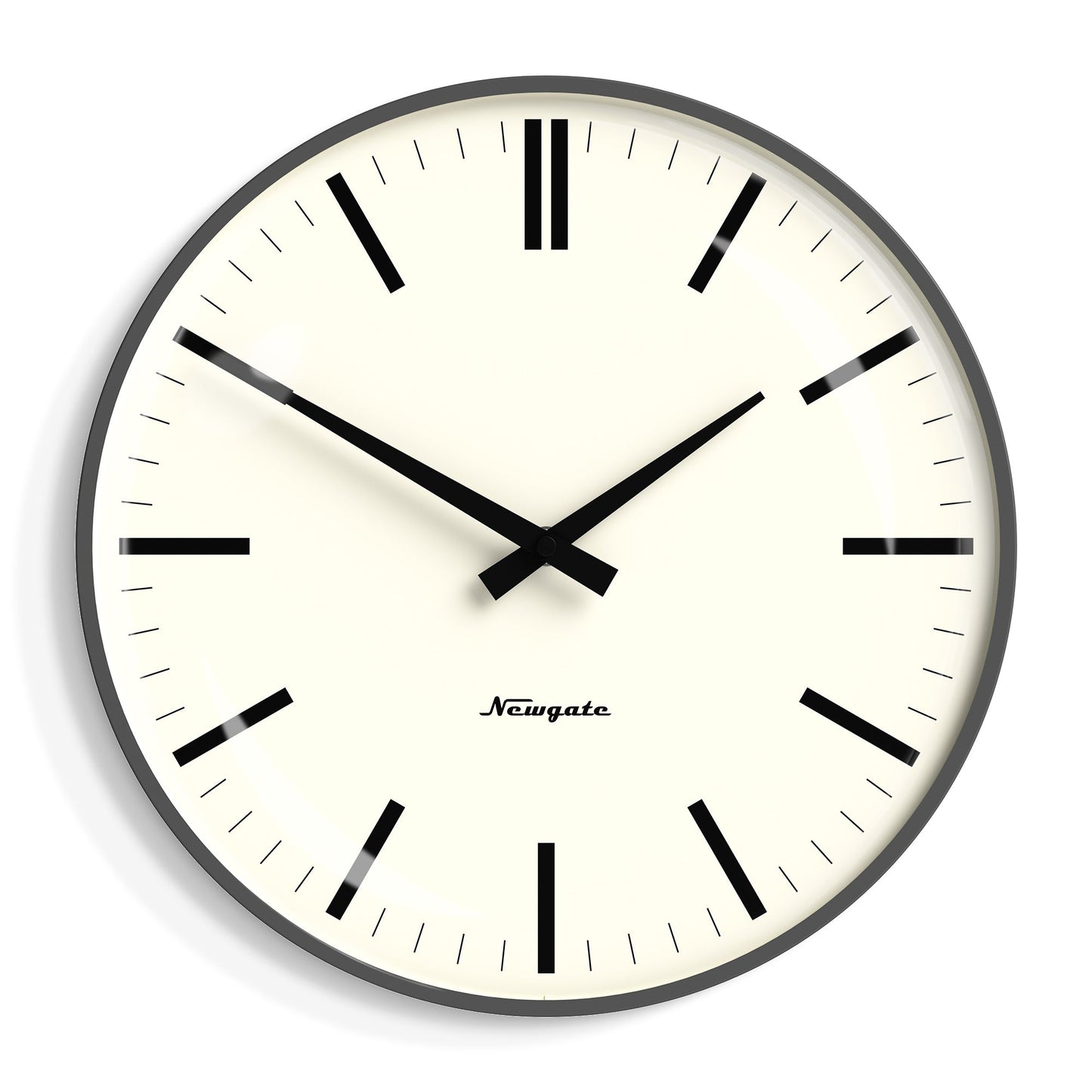 Newgate Radio City Wall Clock - Matte Blizzard Grey