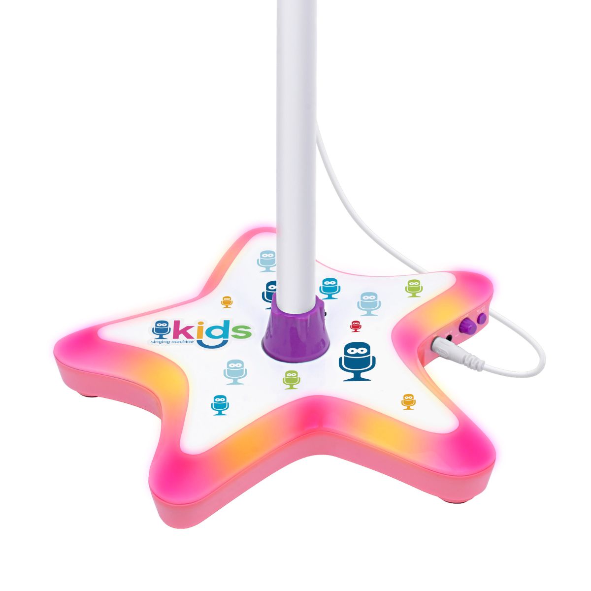 Singing Machine Kids Star Stage Singalong Speaker with Microphone Stand