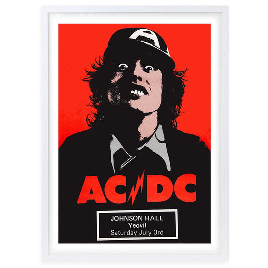 Wall Art's Ac Dc - First Album Tour 1976 Large 105cm x 81cm Framed A1 Art Print