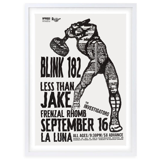 Wall Art's Blink-182 - Less Than Jake - 1997 Large 105cm x 81cm Framed A1 Art Print