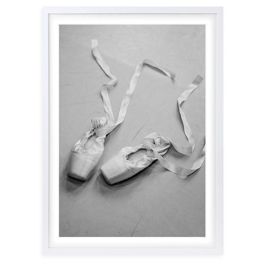 Wall Art's Ballet Slippers Large 105cm x 81cm Framed A1 Art Print