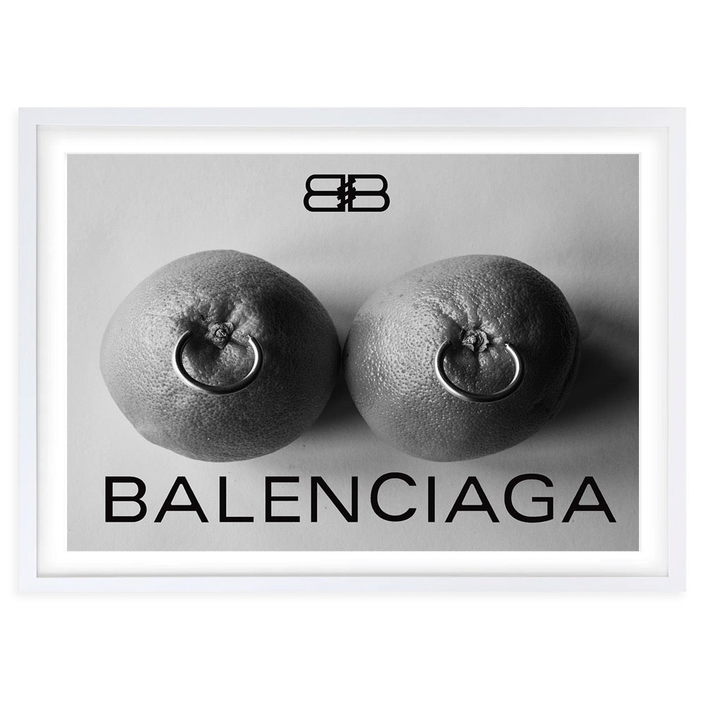 Wall Art's Balenciaga Oranges Framed A1 Art Print