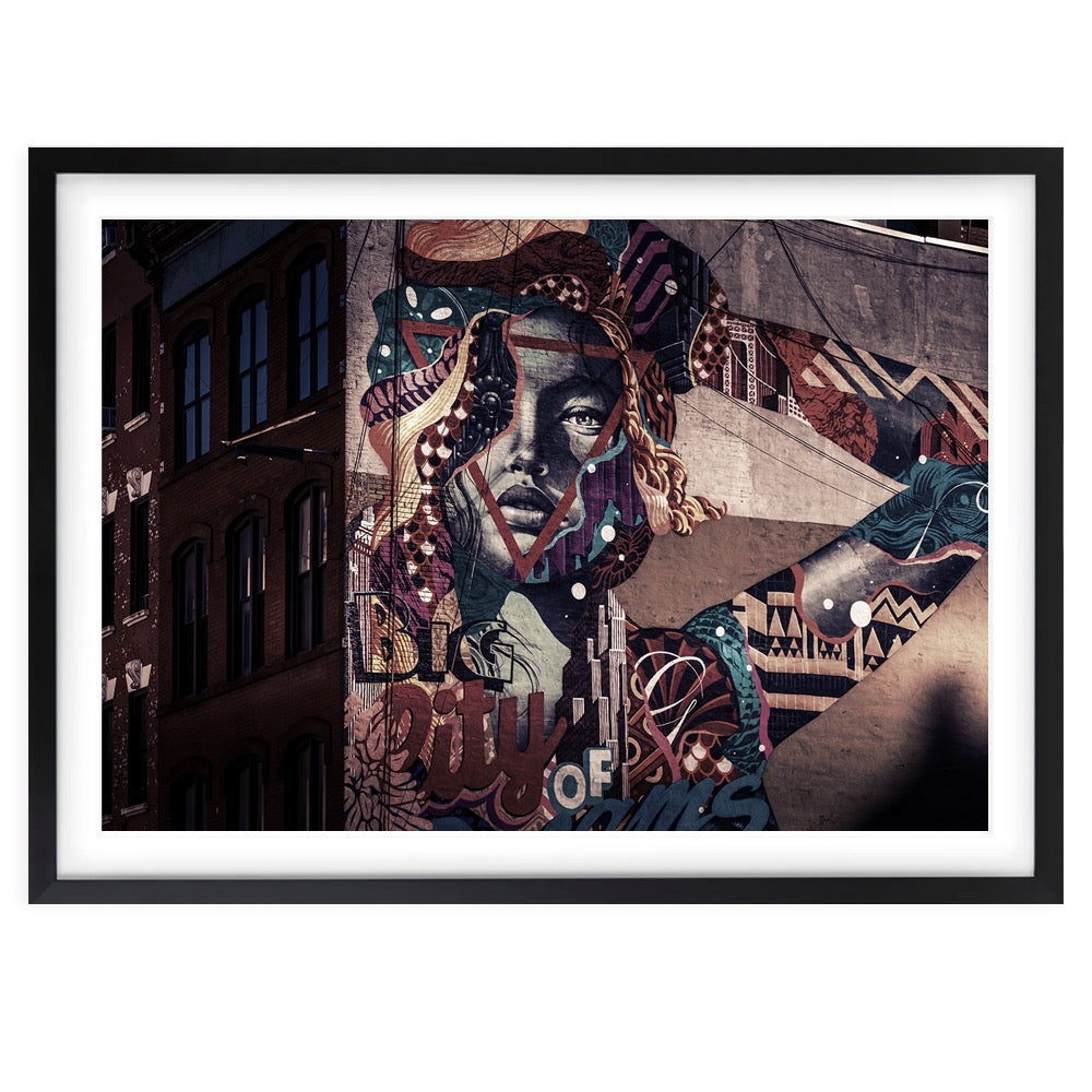 Wall Art's Big City Walls Large 105cm x 81cm Framed A1 Art Print