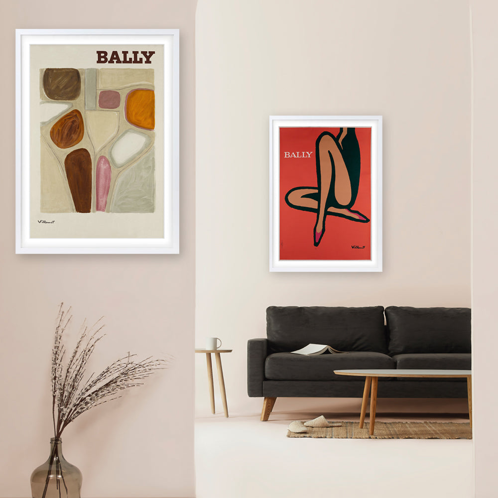 Wall Art's Bally 1 Large 105cm x 81cm Framed A1 Art Print