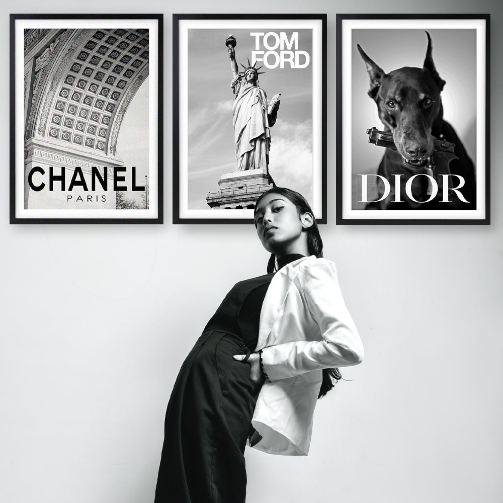 Wall Art's Chanel No5 The One That I Want Gisele Bundchen Baz Luhrmann Pic01 Large 105cm x 81cm Framed A1 Art Print