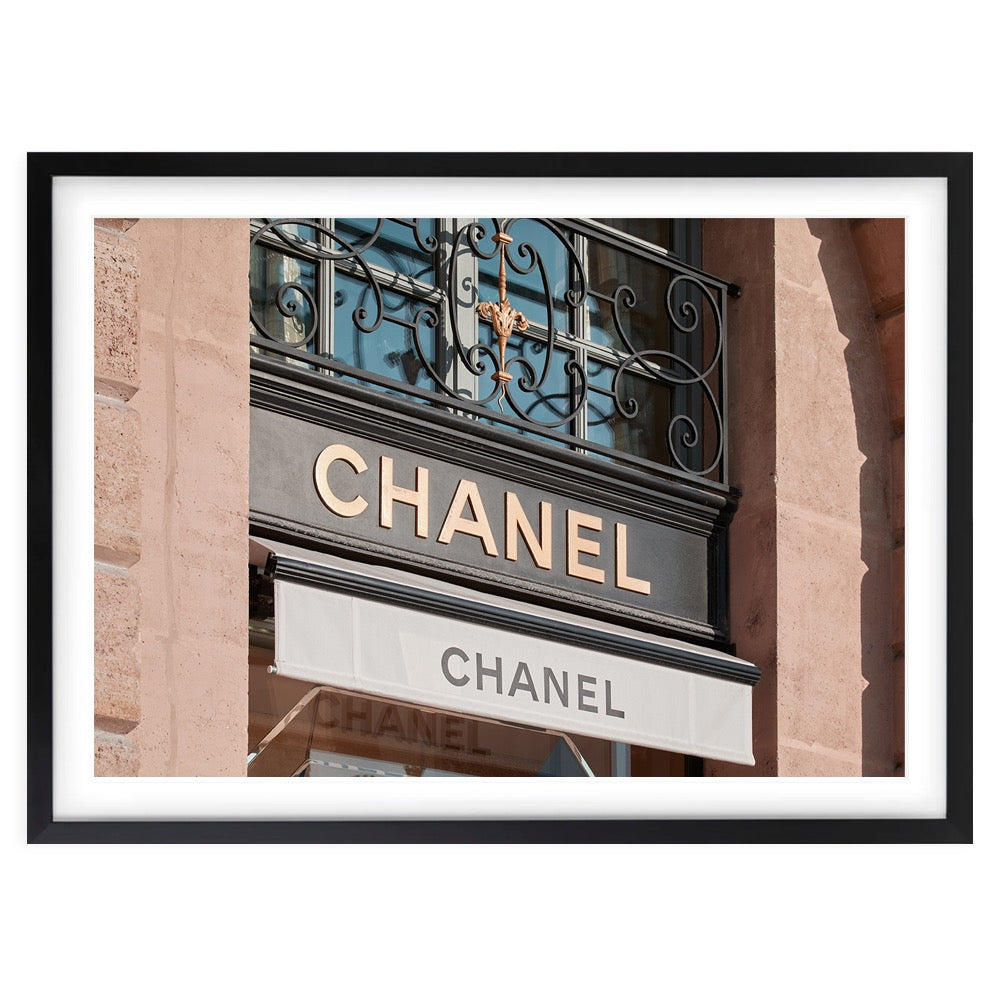 Wall Art's Chanel Store 2 Large 105cm x 81cm Framed A1 Art Print