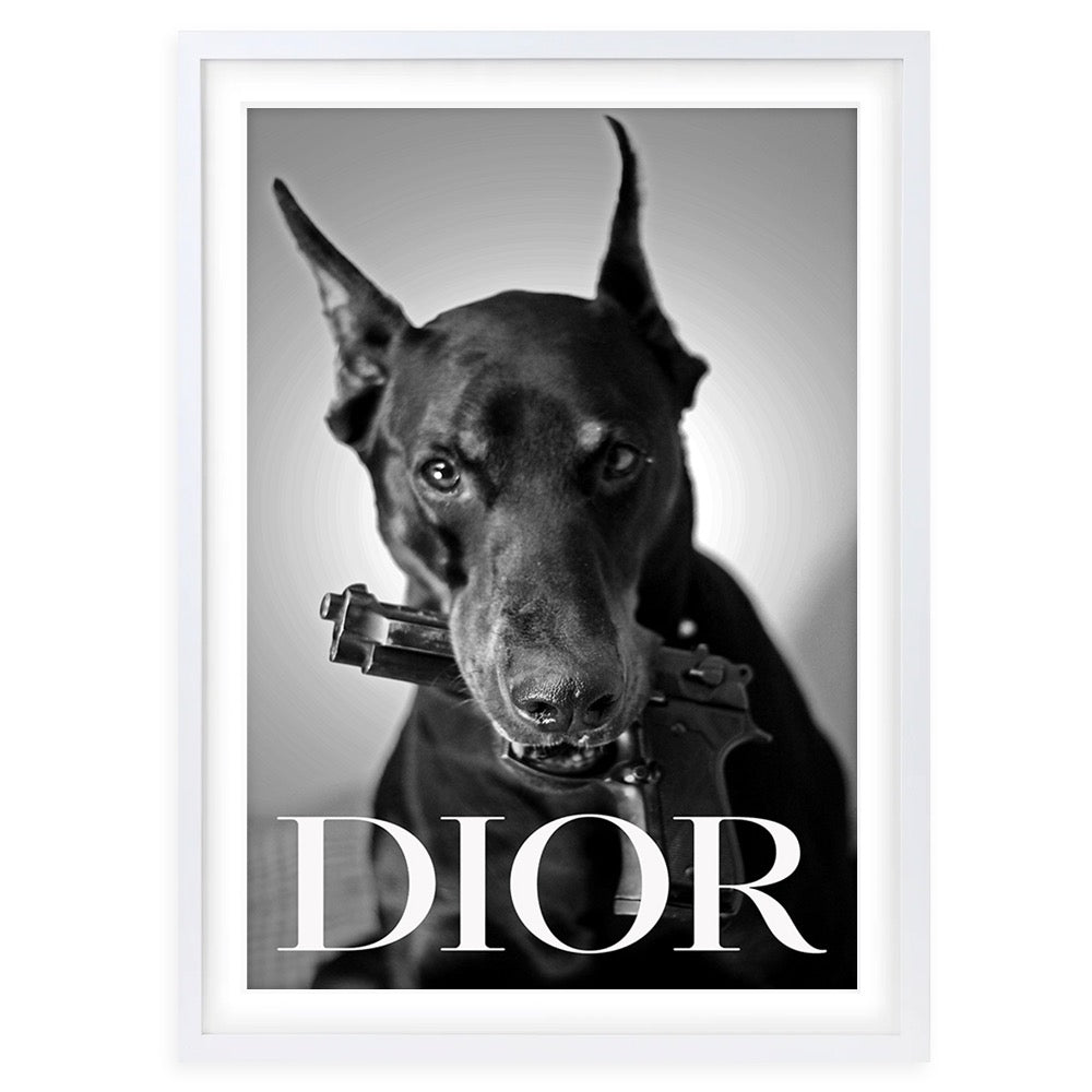 Wall Art's Dior Dog Framed A1 Art Print