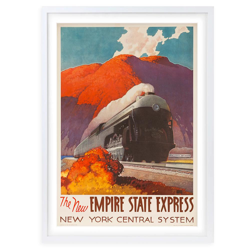 Wall Art's Empire State Express Large 105cm x 81cm Framed A1 Art Print