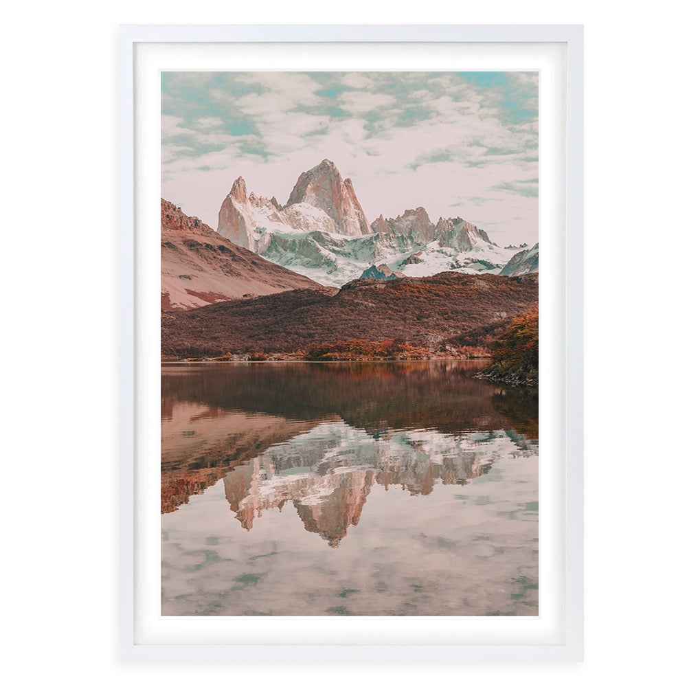 Wall Art's El Chalten, Santa Cruz Province, Argentina Large 105cm x 81cm Framed A1 Art Print