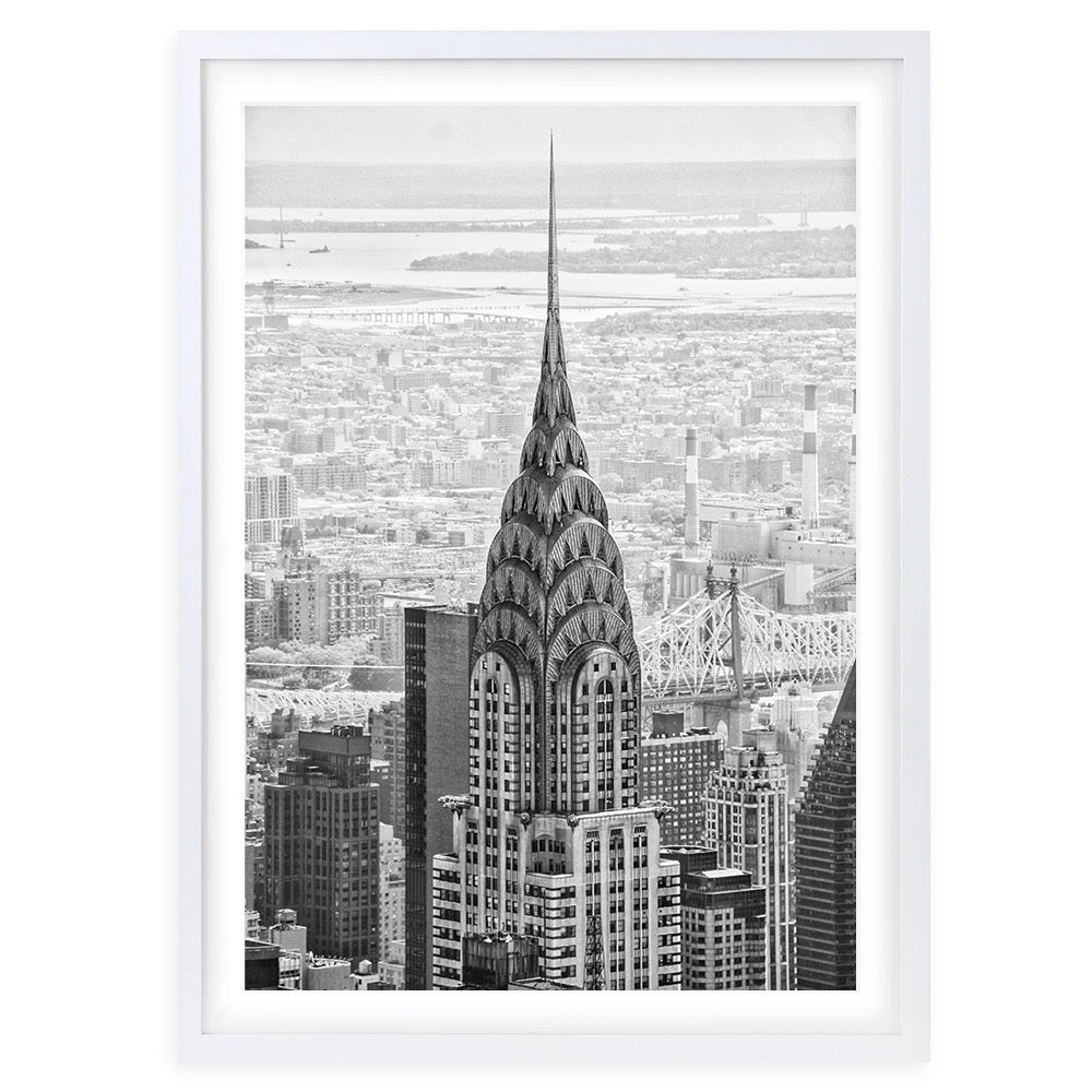 Wall Art's Empire State Building Large 105cm x 81cm Framed A1 Art Print