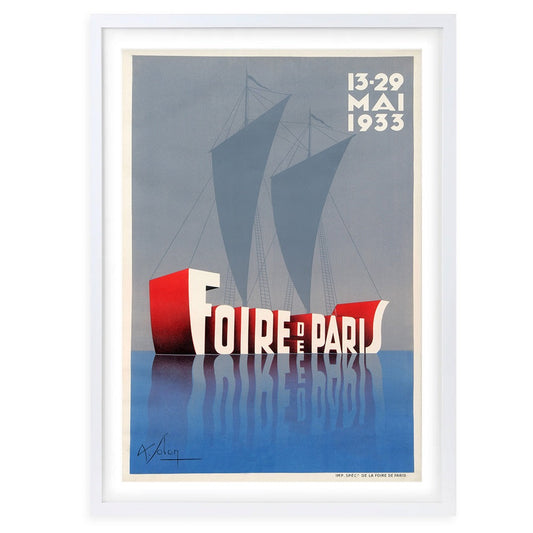 Wall Art's Fair Paris 1933 Large 105cm x 81cm Framed A1 Art Print