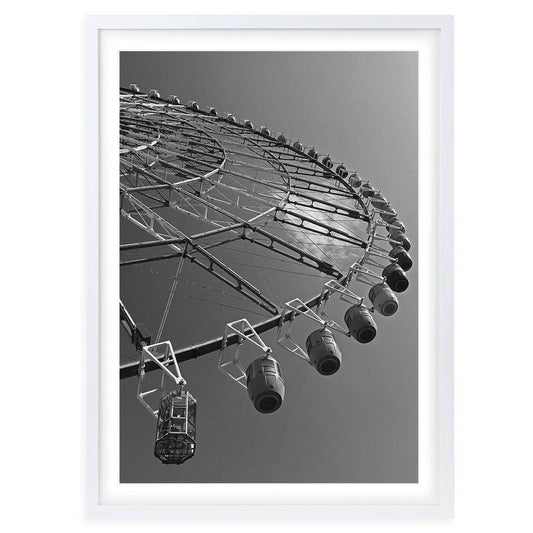 Wall Art's Ferris Wheel Large 105cm x 81cm Framed A1 Art Print