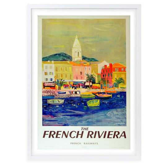 Wall Art's French Riviera Large 105cm x 81cm Framed A1 Art Print