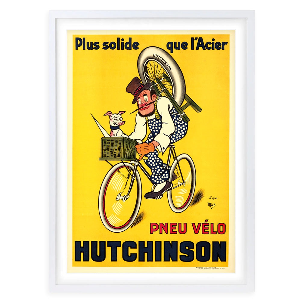 Wall Art's Hutchinson Cycles Large 105cm x 81cm Framed A1 Art Print