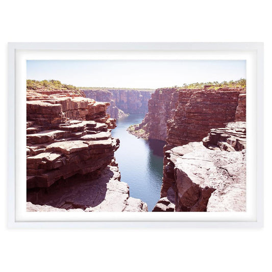 Wall Art's King George Falls Large 105cm x 81cm Framed A1 Art Print