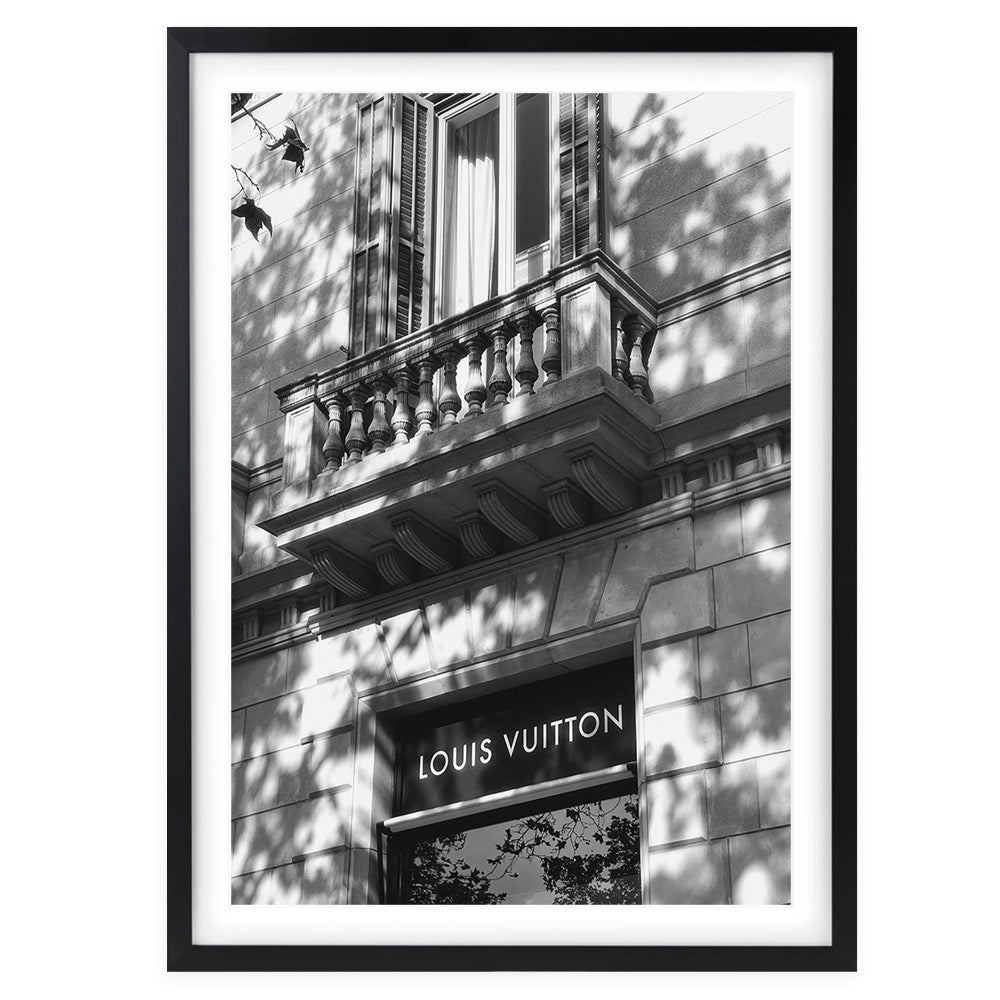 Wall Art's Louis Vuitton Building 3 Large 105cm x 81cm Framed A1 Art Print