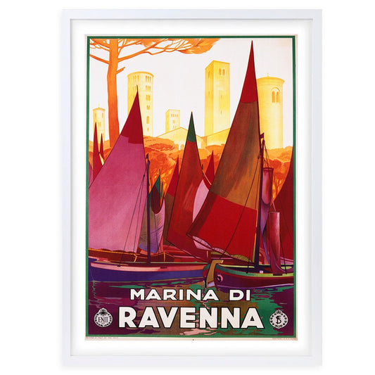 Wall Art's Marina Di Ravenna Large 105cm x 81cm Framed A1 Art Print