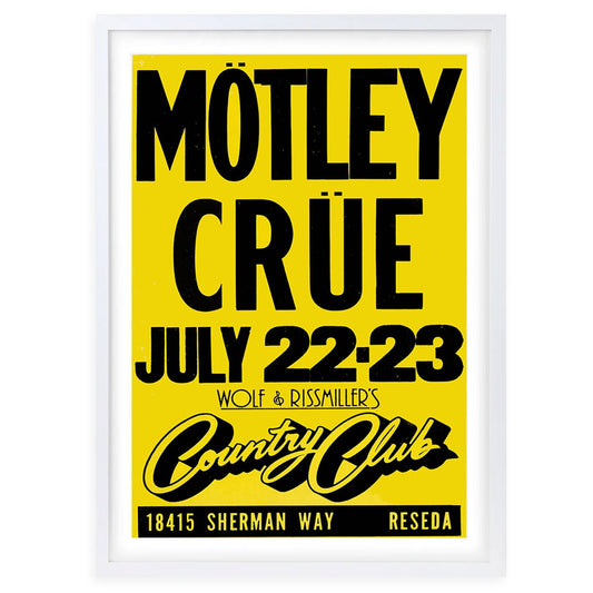 Wall Art's Motley Crue Large 105cm x 81cm Framed A1 Art Print