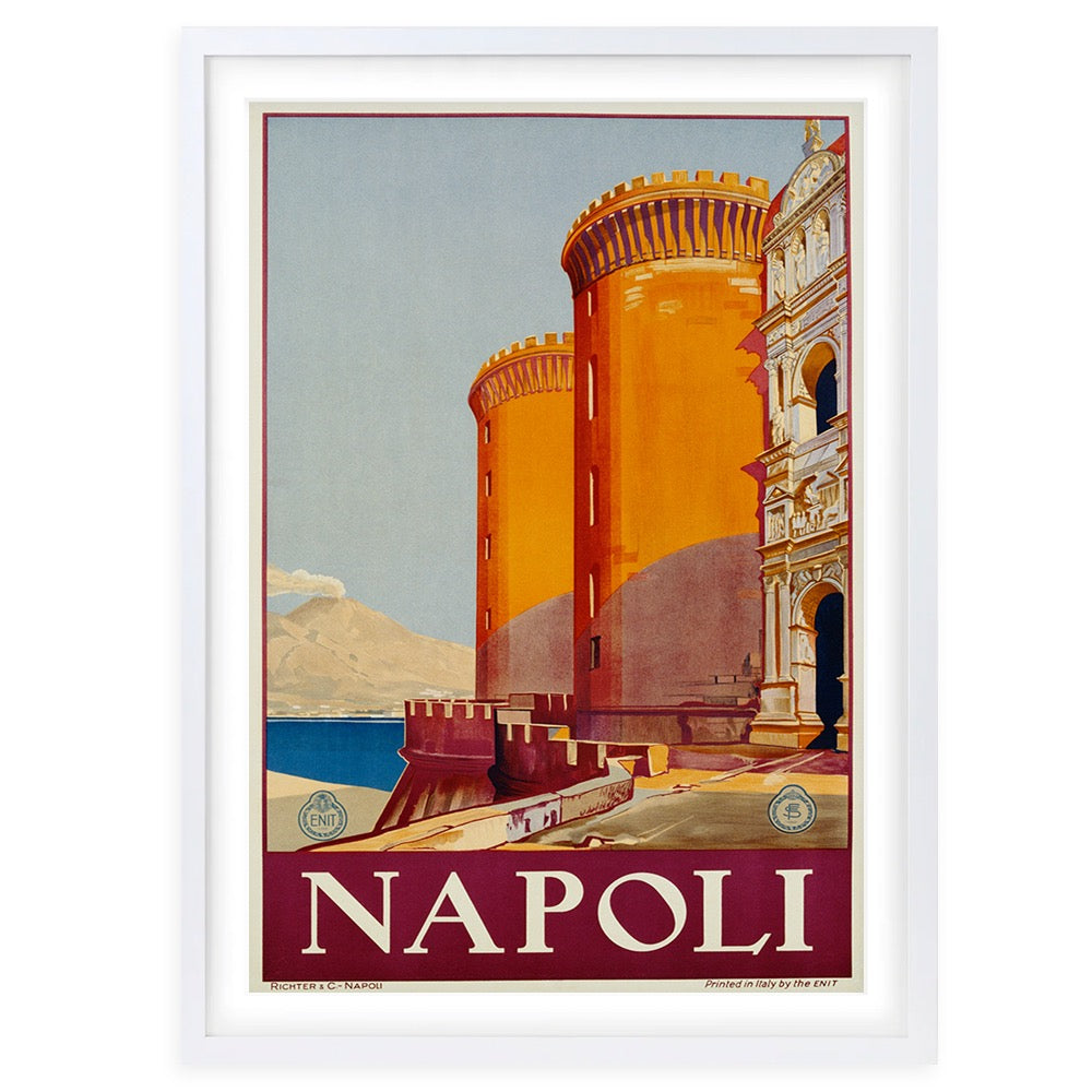 Wall Art's Napoli Large 105cm x 81cm Framed A1 Art Print