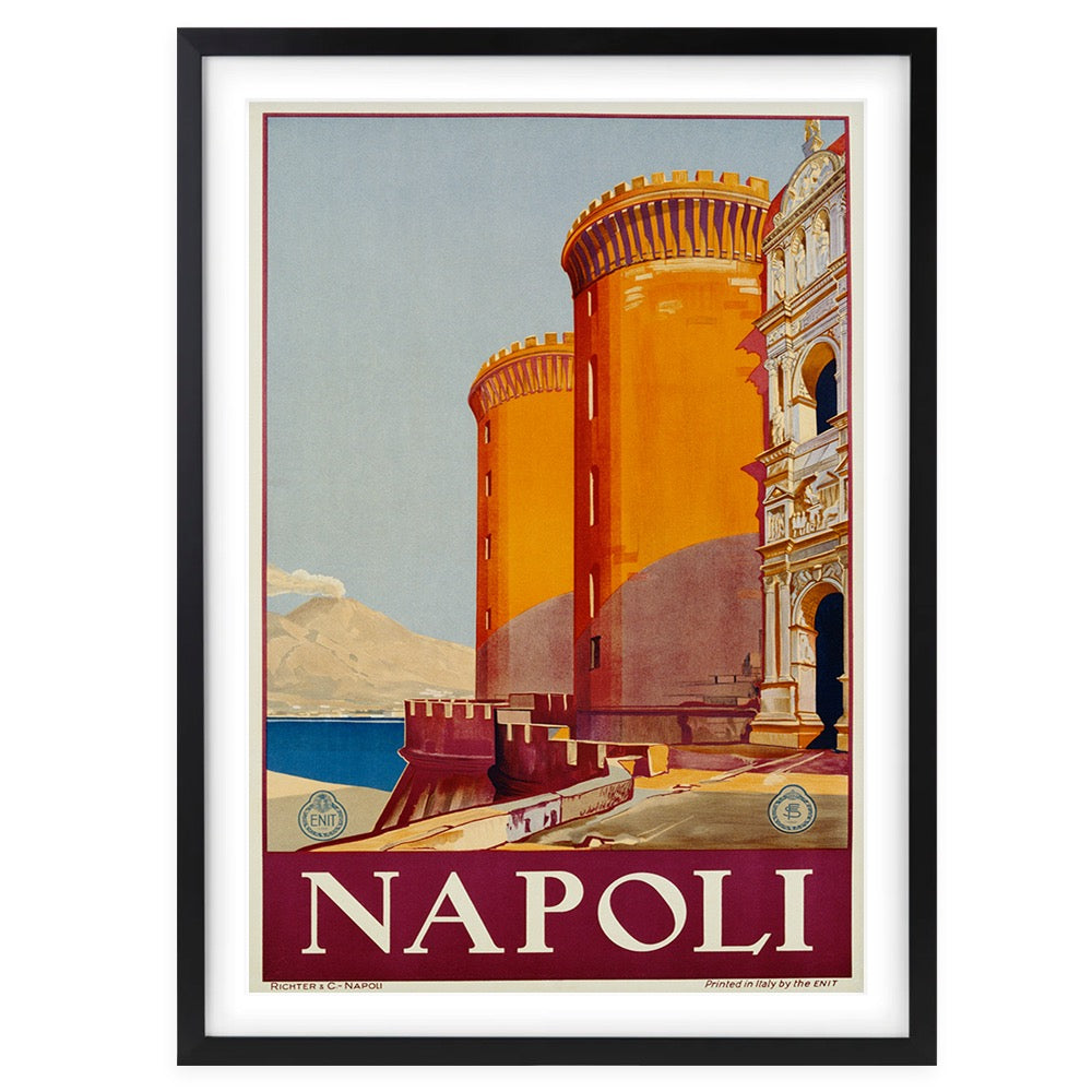 Wall Art's Napoli Large 105cm x 81cm Framed A1 Art Print