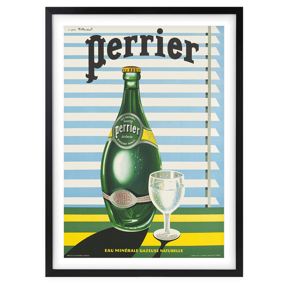 Wall Art's Perrier Bottle Large 105cm x 81cm Framed A1 Art Print