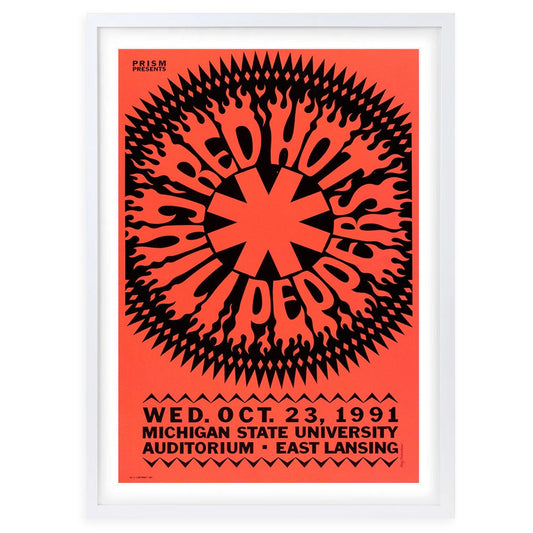 Wall Art's Red Hot Chili Peppers - Michigan State - 1991 Large 105cm x 81cm Framed A1 Art Print