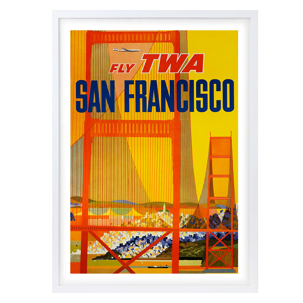 Wall Art's TWA San Francisco Large 105cm x 81cm Framed A1 Art Print