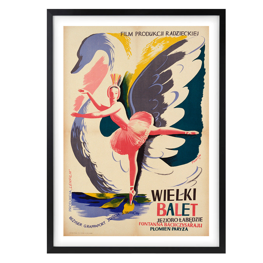 Wall Art's Wielki Balet Large 105cm x 81cm Framed A1 Art Print