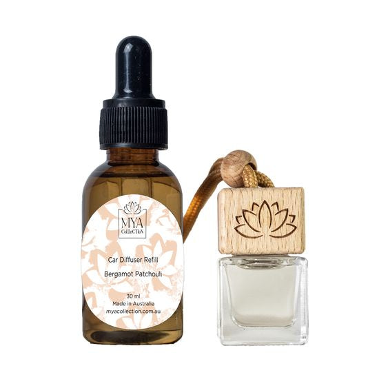 Bergamot & Patchouli Car Diffuser and Refill Bundle