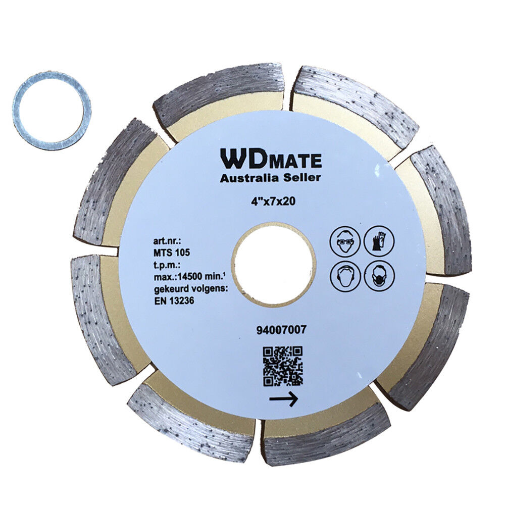 105mm Dry Diamond Cutting Disc Wheel 4" Circular Saw Blade Segment 20/16mm Tile