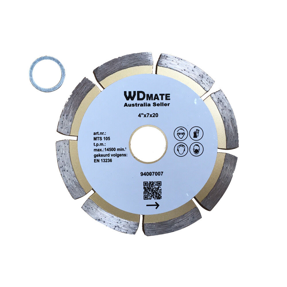 3x 105mm Dry Diamond Cutting Disc 4" Wheel Saw Blade 2.0*7mm Segment 20/16 Tile