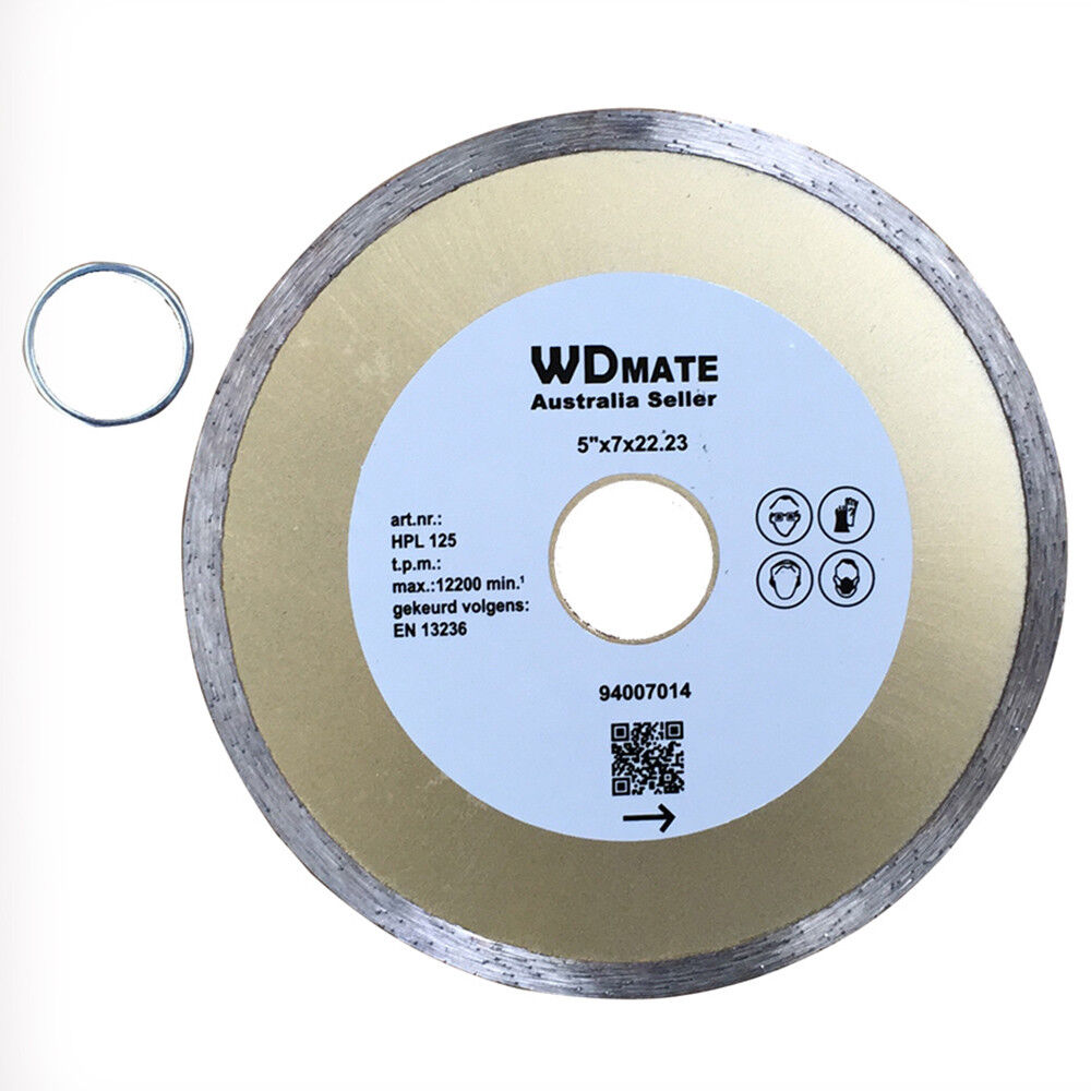 3x Diamond Cutting Disc 125mm 5" Wet Saw Blade 2*5.0mm 22/20mm Concrete Marble