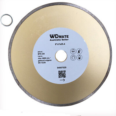 2x 230mm Diamond Cutting Blade 2.4*5mm Wet Circular Saw Disc 9" 25.4/22mm Tile