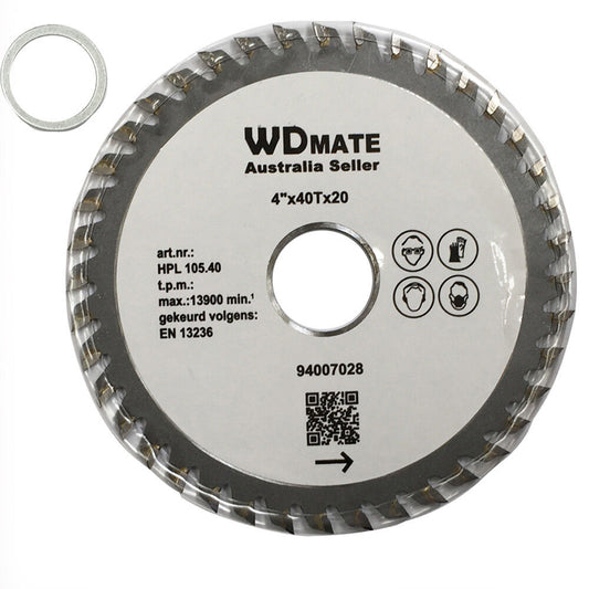 5x 105mm 40T Wood Cutting Saw TCT 4" Circular 1.0*20/16mm Blade Timber ATB Sharp