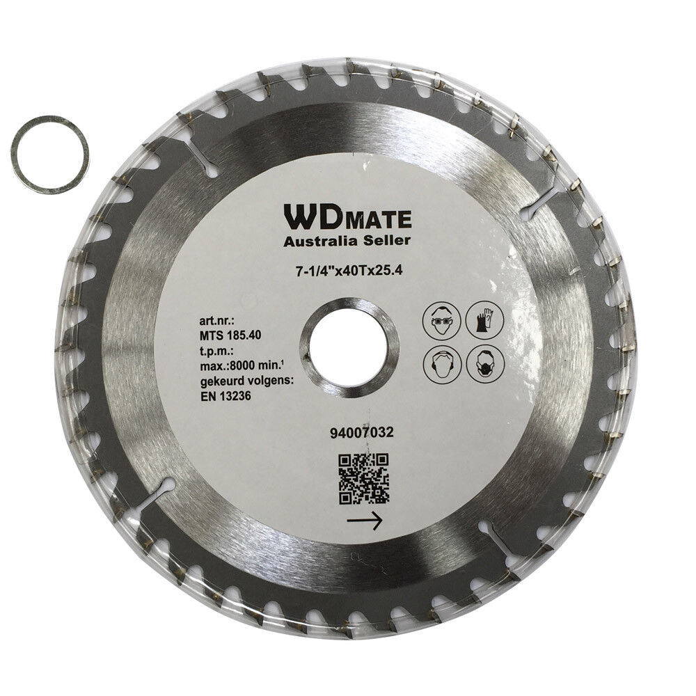 185mm Wood Cutting Disc 40T TCT Disc 7-1/4" Circular Saw Blade 25.4/22 Timber