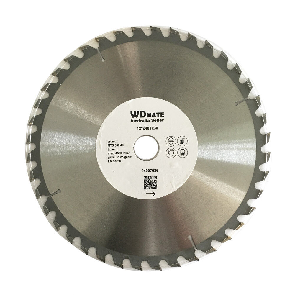 300mm 40T Timber Cutting Circular Saw Blade TCT Wheel 12" 30/25.4/20mm Wood ATB