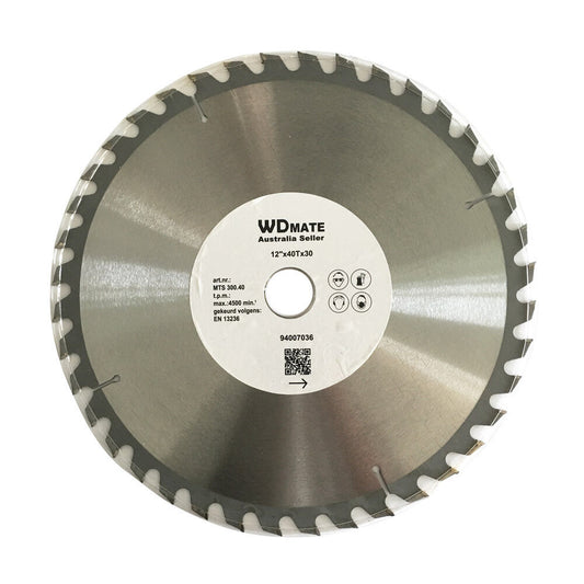 3x 300mm 40T Timber Cutting Circular Saw Blade 12" 30mm TCT Wheel Wood ATB Sharp