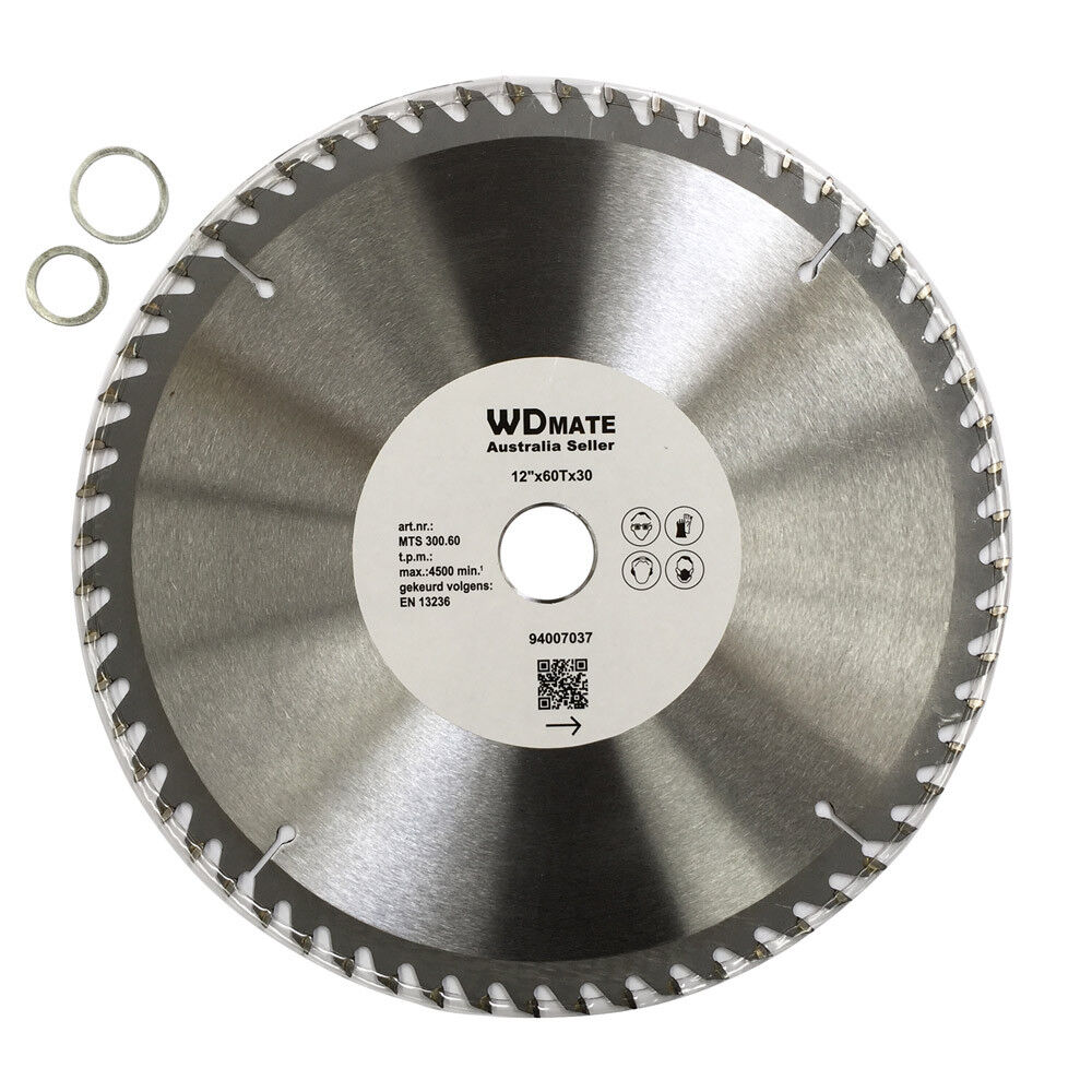 Timber Cutting Disc Wheel 12" 300mm Circular Saw Blade 60T 30mm ATB Wood Sharp