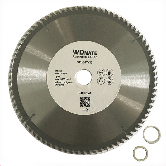 3x Alloy Plastic Circular Saw Blade 250mm 80T Cutting Disc 20/25.4/30mm TCGSharp