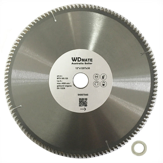 2x Circular Aluminium Plastic Saw Blade Cutting Disc 12" 300mm 120T 30/25.4 TCG