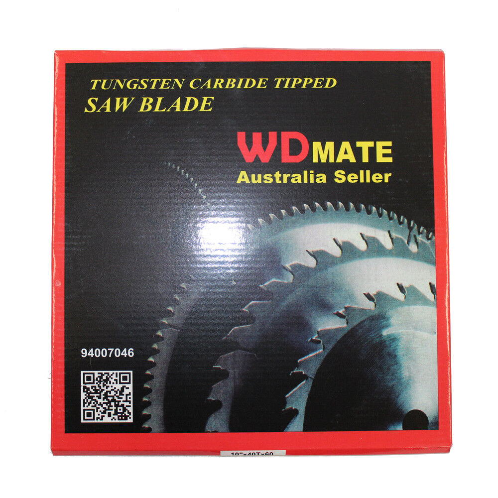 2x Wood Cutting Saw 250mm 40T 10” Wheel Blade 60mm Cross Disc Circular ATB Sharp