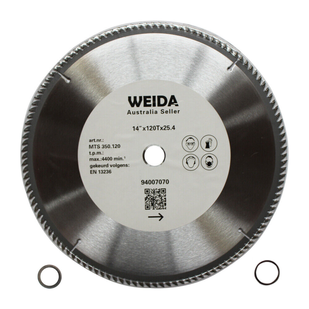 350mm 120T Wood Circular Saw Blade Cutting Disc 14" Bore 25.4/22.23mm K3.5mm Cut