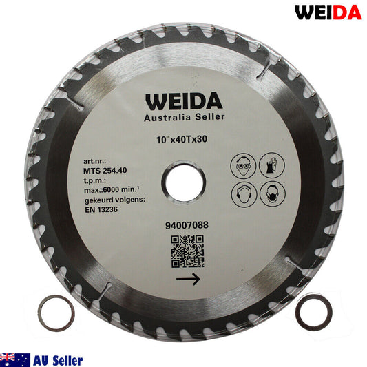 3x 254mm Wood Circular Saw Blade Cutting  10’’40T Bore 30/25.4/22.23mm K 2.8mm