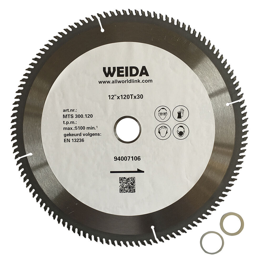 300mm Wood Circular Saw Blade Cutting Disc ATB 9-1/4" 120T Bore 30/22.23mm K3.2m