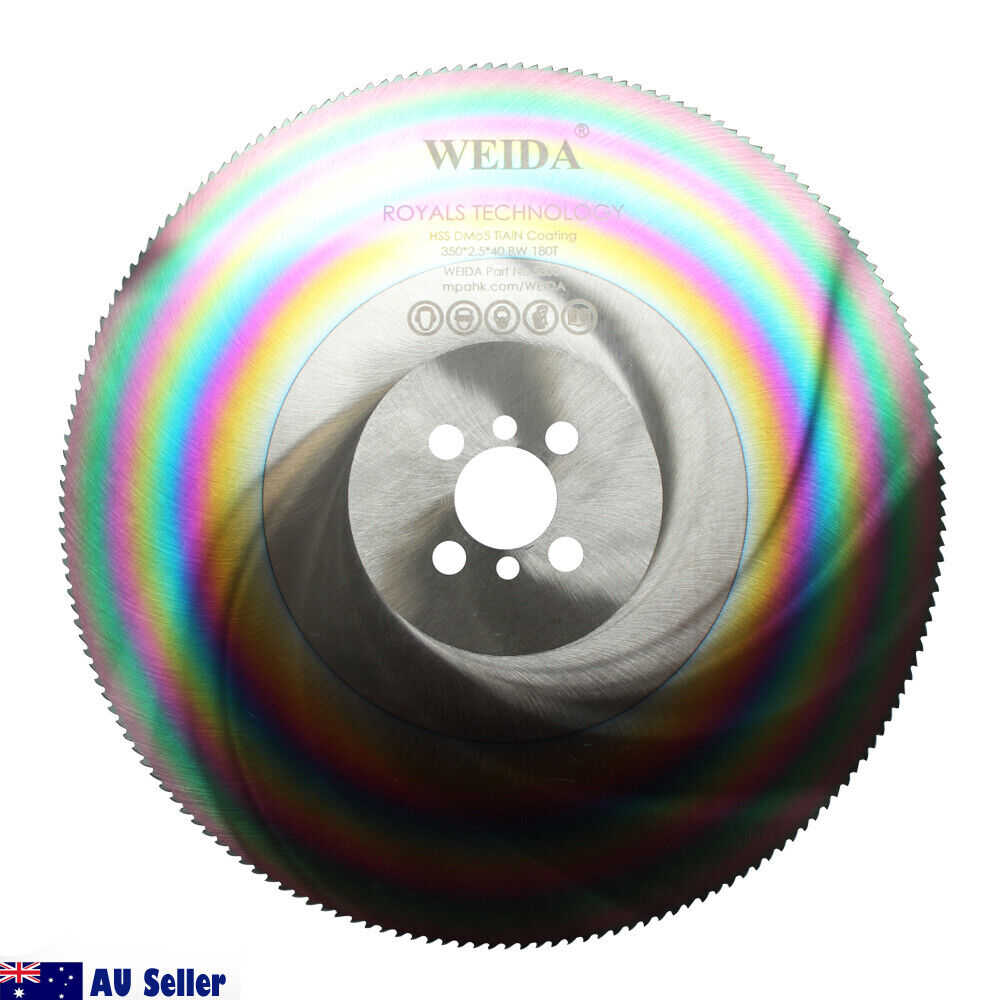 HSS Saw Blade Circular 350mm 180T Cutting Disc 14" 2.5*40mm DM05 TiALN Titanium