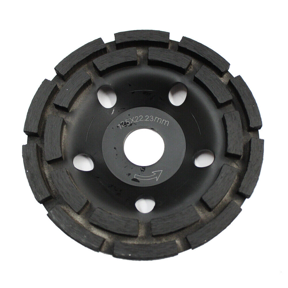 125mm Diamond Grinder Wheel Disc Double Row Grinding Stone Brick Concrete 20 Seg